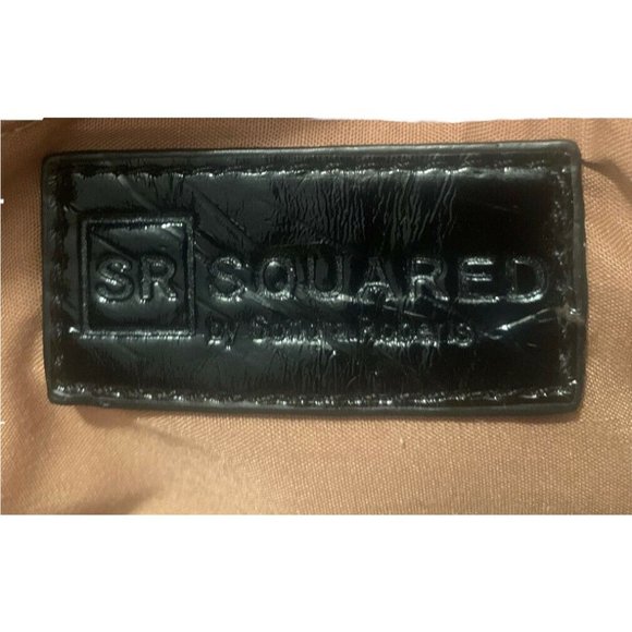 SR Squared by Sondra Roberts Straw Black Clutch Pu - Picture 6 of 12